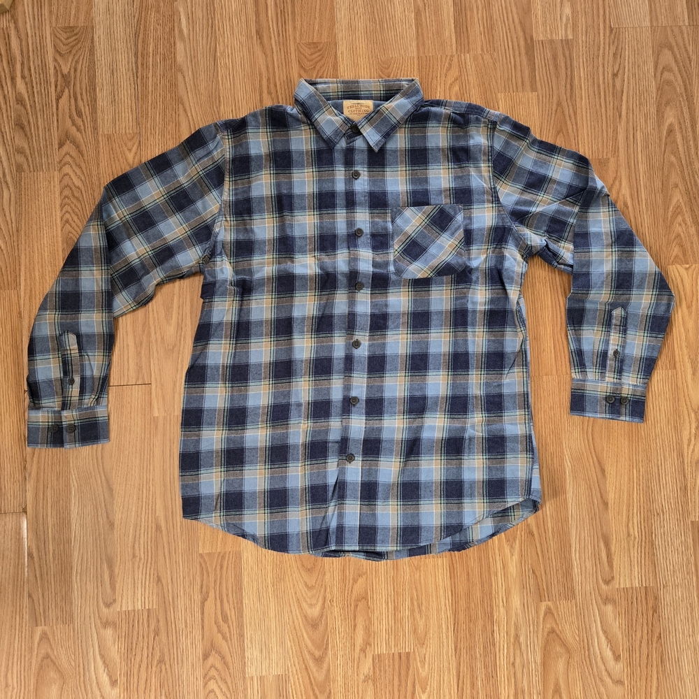 Blue Plaid Men's Shirt